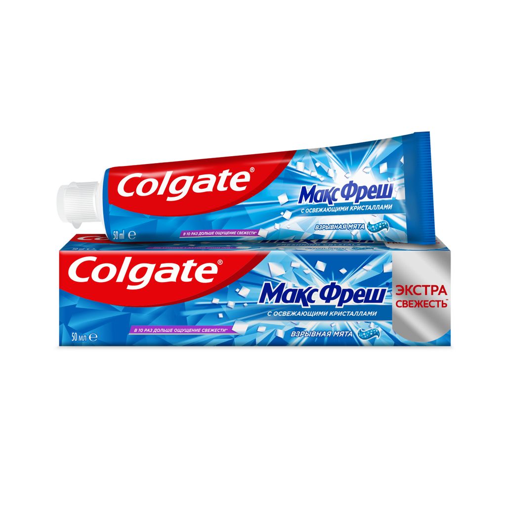 фото упаковки Colgate Макс Фреш Взрывная мята зубная паста