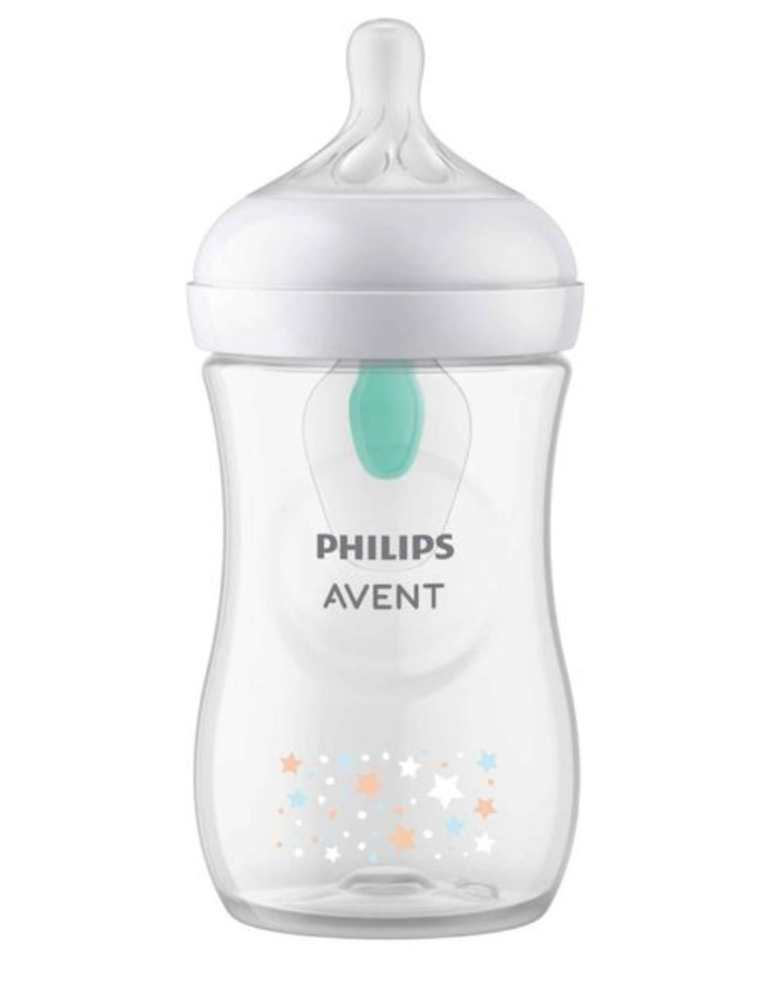 Philips Avent Бутылочка с силиконовой соской Natural Response, 1 +, SCY673/82, бутылочка для кормления, средний поток, 260 мл, 1 шт.