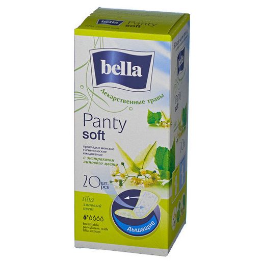 Bella Panty Soft Tilia Прокладки ежедневные, прокладки гигиенические, 20 шт.