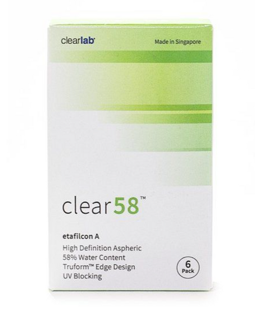 ClearLab Clear 58 Линзы контактные, BC=8.3 d=14.0, D(-6.00), 6 шт.