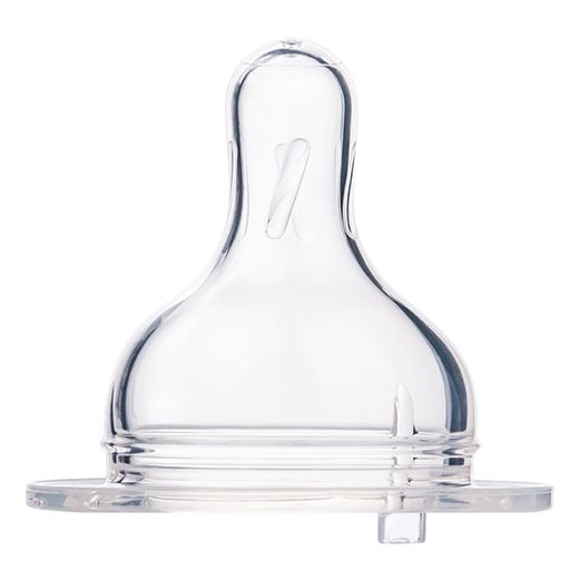 Canpol Соска силиконовая для бутылочек с широким горлом Средний поток, арт. 21/721, 1 шт.